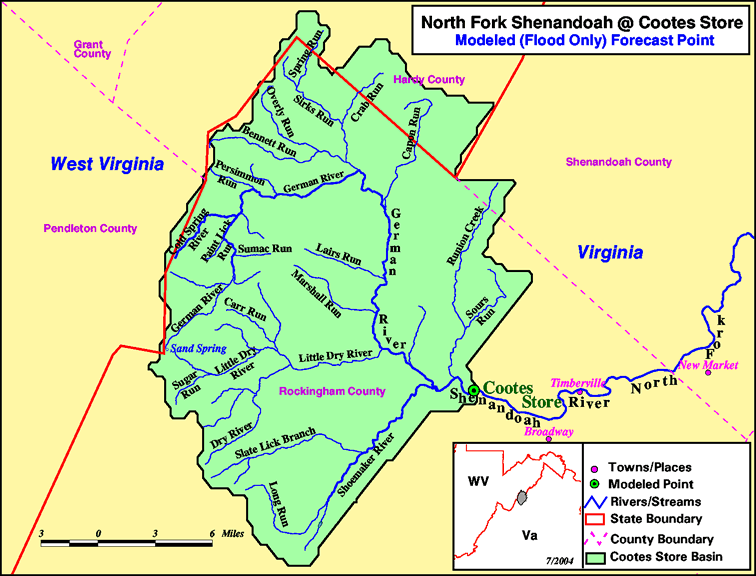 Shenandoah River Map